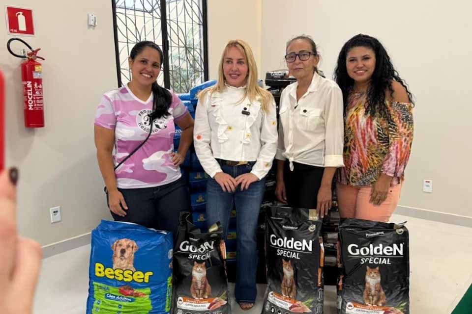 Ieda Chaves destina R$ 300 mil para investimentos na proteção de cães e gatos em Porto Velho