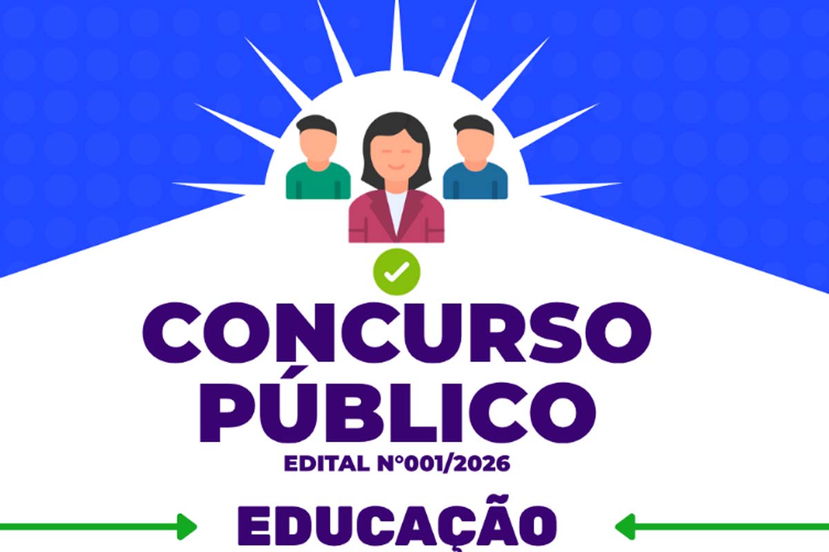 Prefeitura abre inscrições para Concurso Público da Educação com 107 vagas e cadastro de reserva