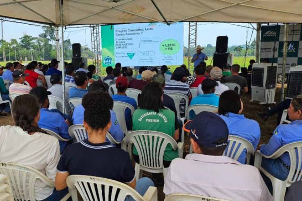 Produtores de Ariquemes batem recorde de produção leiteira com incentivo do governo e ações do Consultec