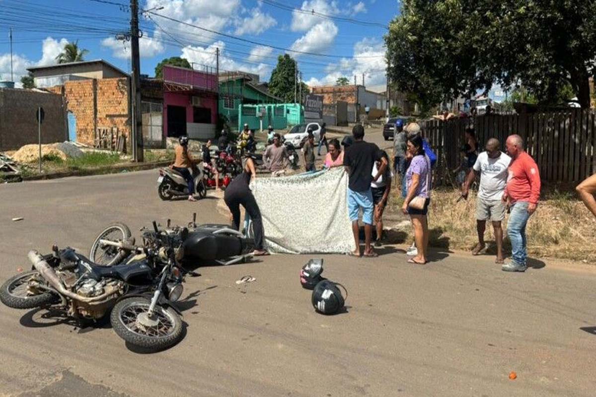  Colisão entre motocicletas deixa dois feridos em Jaru