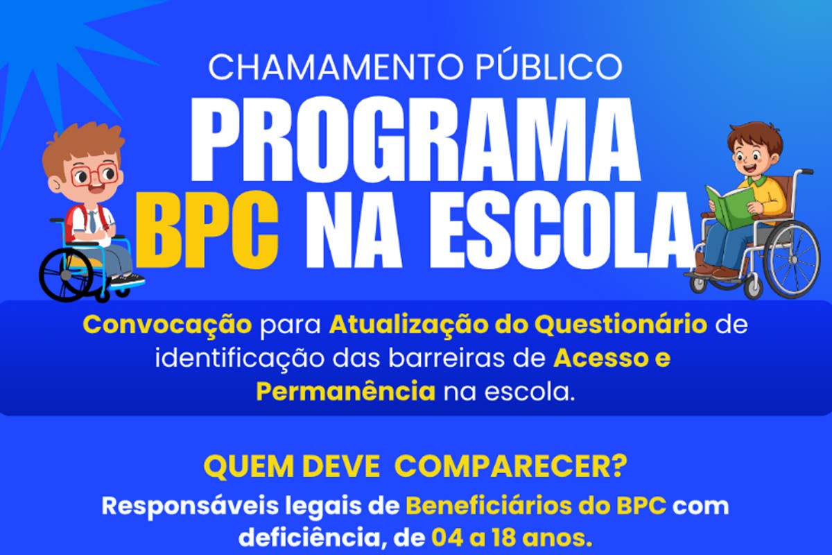 Prefeitura de Guajará-Mirim realiza chamamento público do Programa BPC na Escola