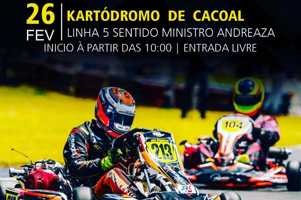 Cacoal realiza no próximo dia 26 a 1ª Copa de Kart Verão F4000 no Kartódromo da Linha 05