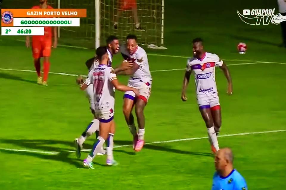 Guaporé busca empate nos acréscimos e fica no 2 a 2 com o Gazin Porto Velho