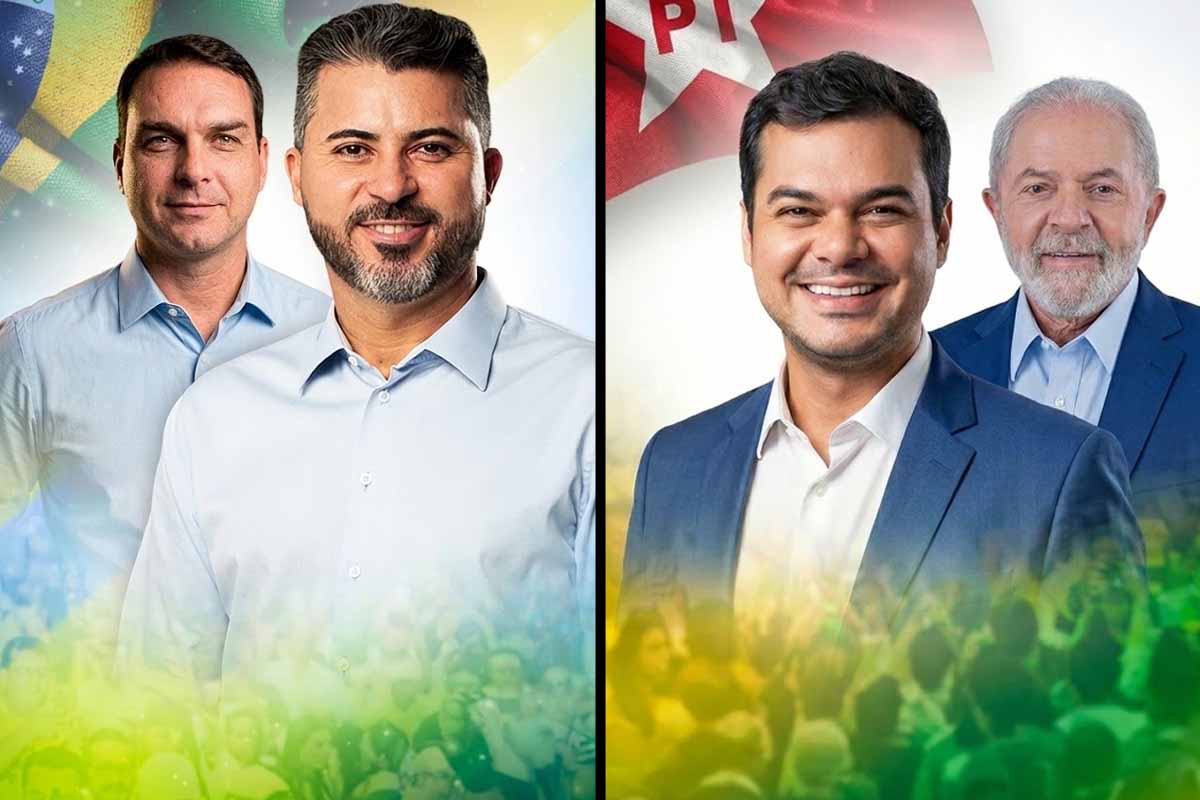 Flávio vem a Rondônia carimbar Rogério com o selo do bolsonarismo enquanto devoção de Netto a Lula vira presente para a direita chucra