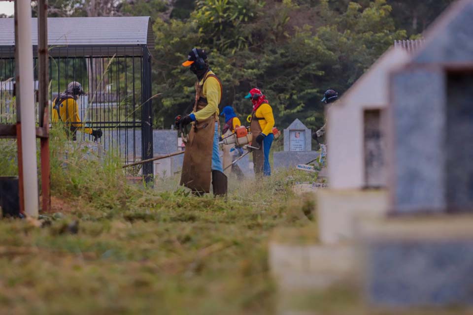 Cemitério Santo Antônio em Porto Velho recebe novo mutirão de limpeza urbana