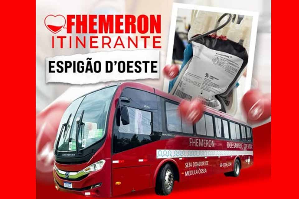 Fhemeron Itinerante realiza coleta de sangue nos próximos dias 7 e 8 de novembro