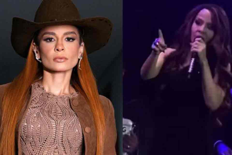 Em show, Maiara dá bronca em segurança e defende o pai: “Peço respeito”