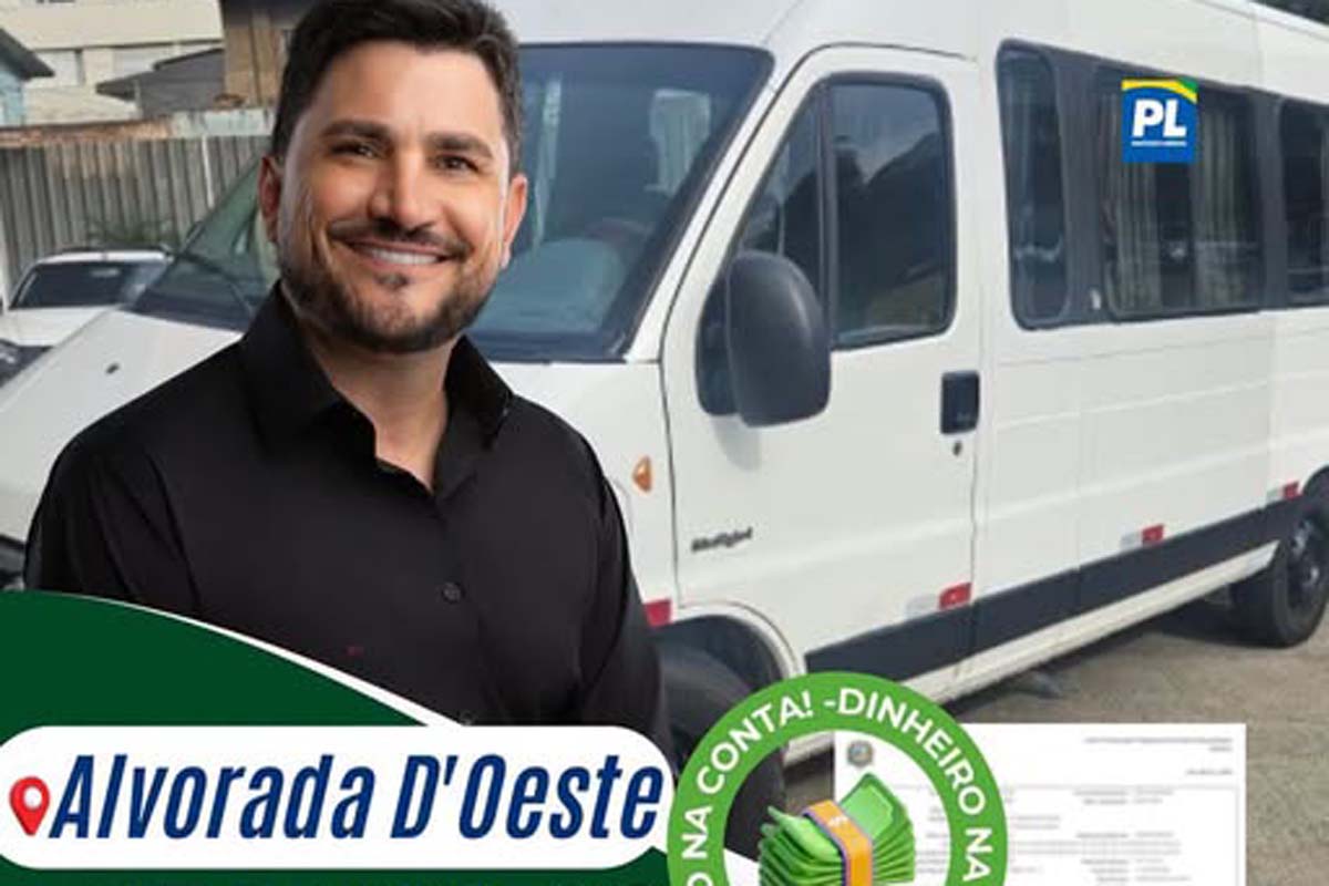 Jean Mendonça destina R$ 350 mil para compra de van em Alvorada do oeste