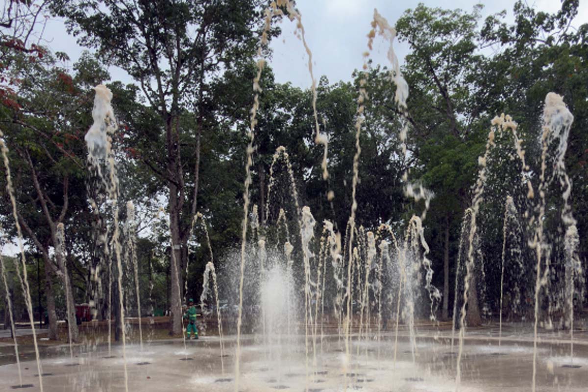 Fonte interativa do Parque Circuito terá funcionamento especial no feriado de Finados