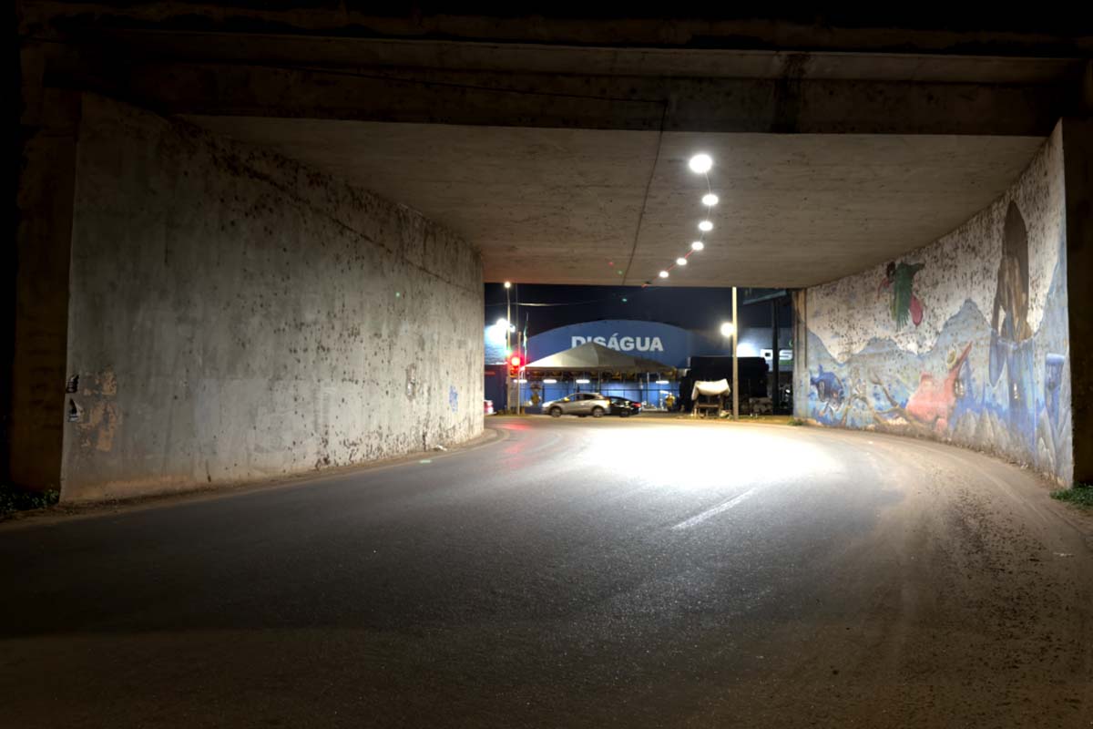 Porto Velho passa a ter os cinco viadutos totalmente iluminados pela primeira vez; conclusão representa um marco para a cidade