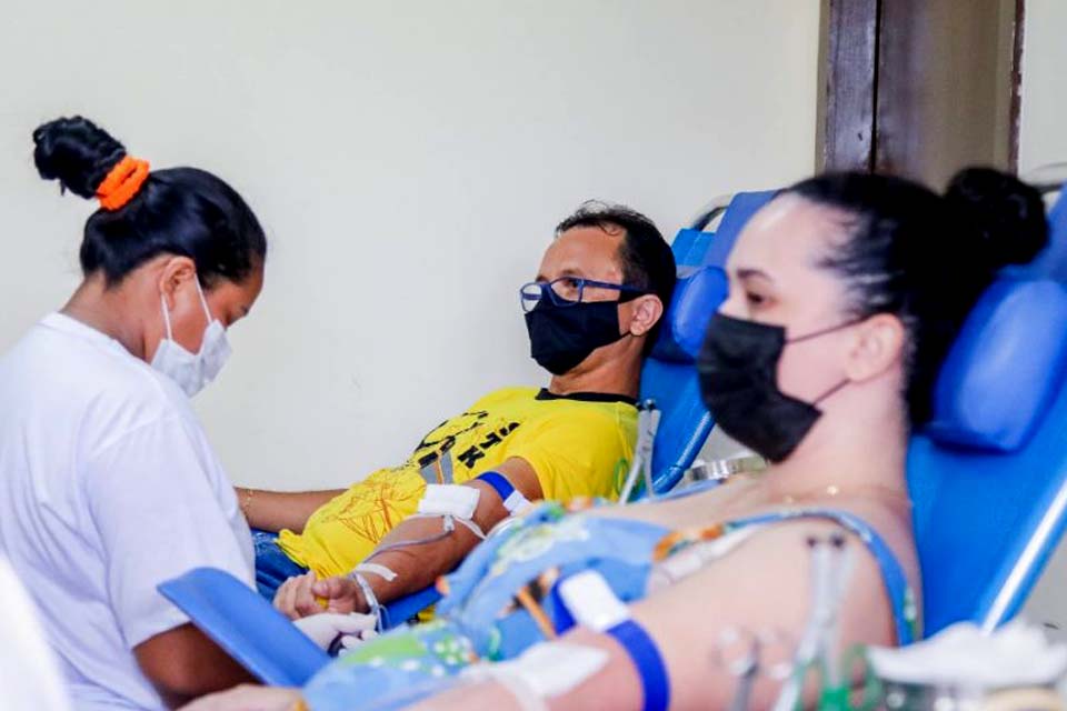 Jaru Salvando Vidas coletou 130 bolsas de sangue durante campanha para doação
