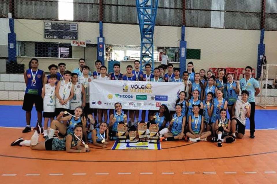 AVV é medalhista em quatro categorias na Copa Noroeste de Vôlei, em Campo Novo dos Parecis