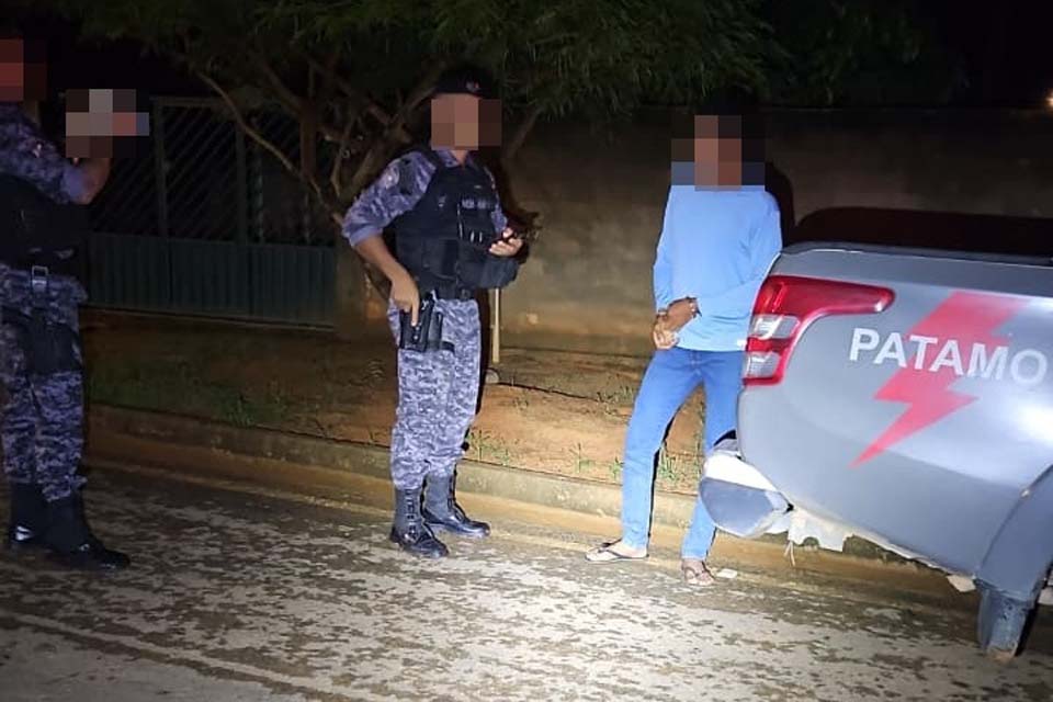 Guarnição do PATAMO prende foragido da Justiça durante patrulhamento