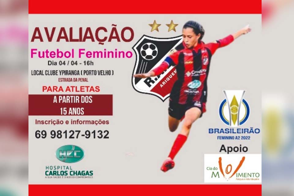 Real Ariquemes abre inscrições para avaliação técnica para formação do elenco feminino