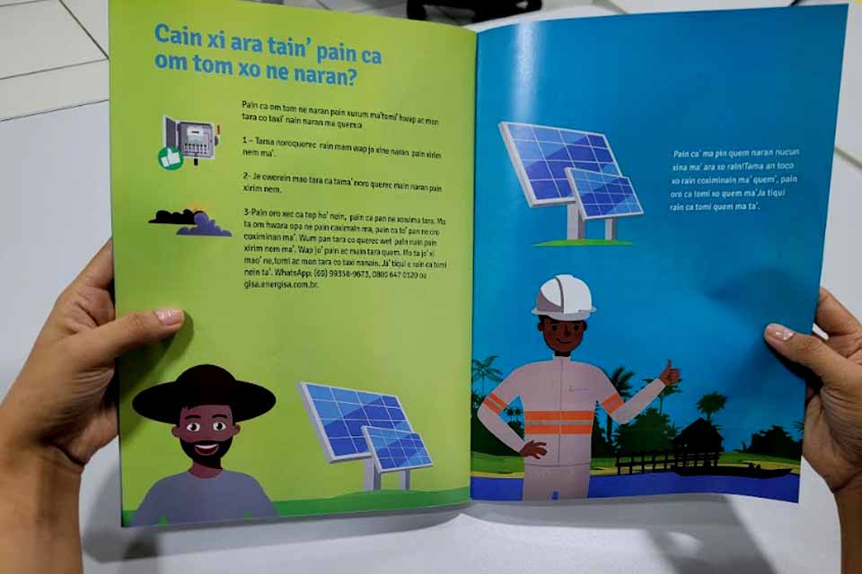 Energisa traduz cartilha informativa para o idioma indígena