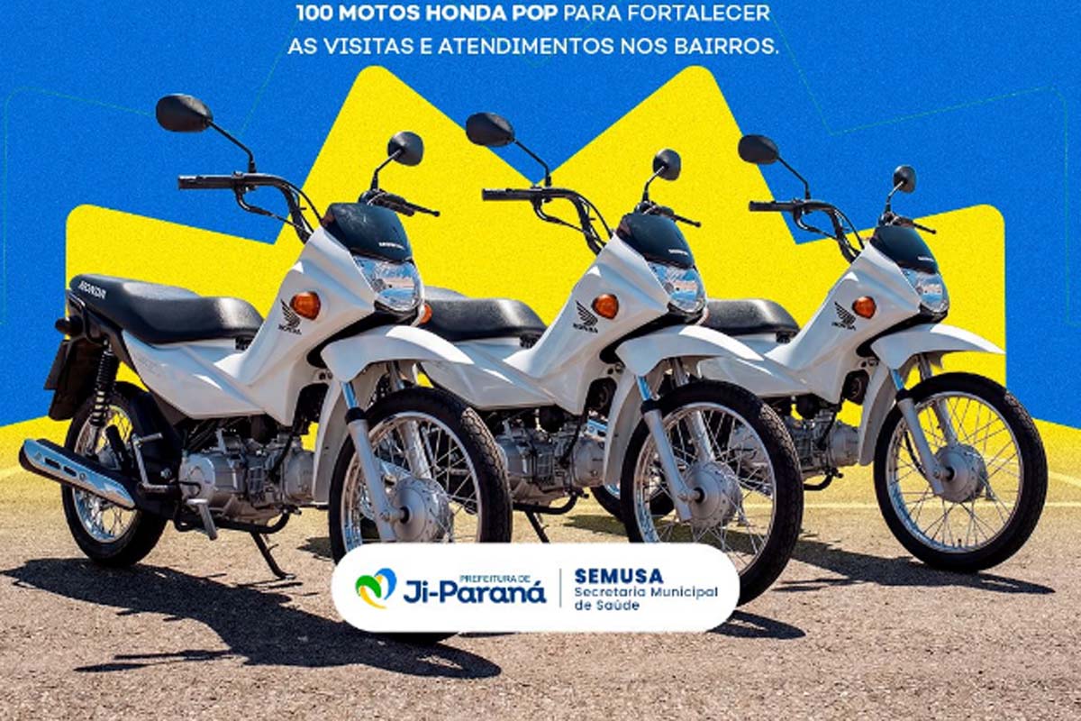 Prefeitura de Ji-Paraná realiza a entrega de 100 motos aos Agentes Comunitários