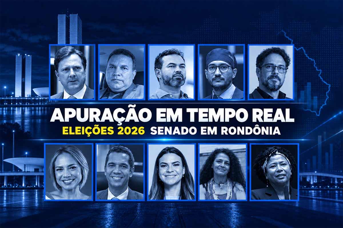 Acompanhe em tempo real a apuração para o Senado Federal em Rondônia nas Eleições 2026