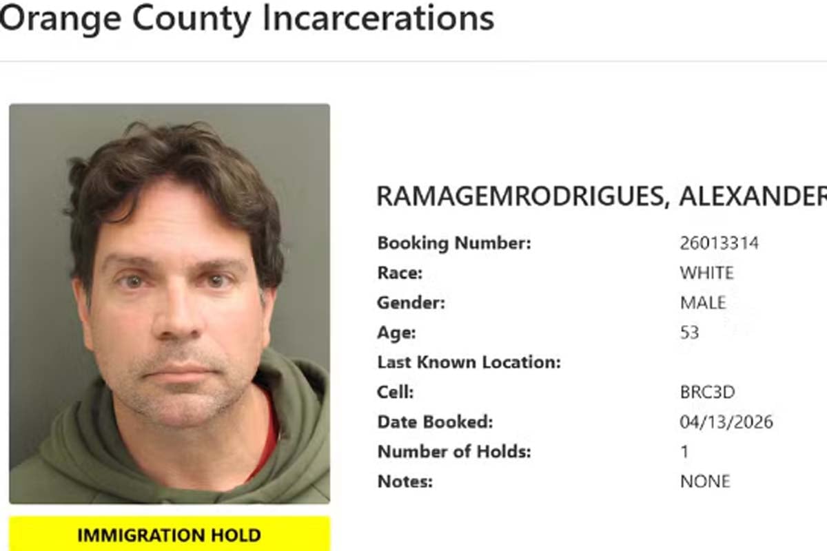 Ramagem está em cela separada e pode ser transferido para outra prisão, diz polícia de Orlando