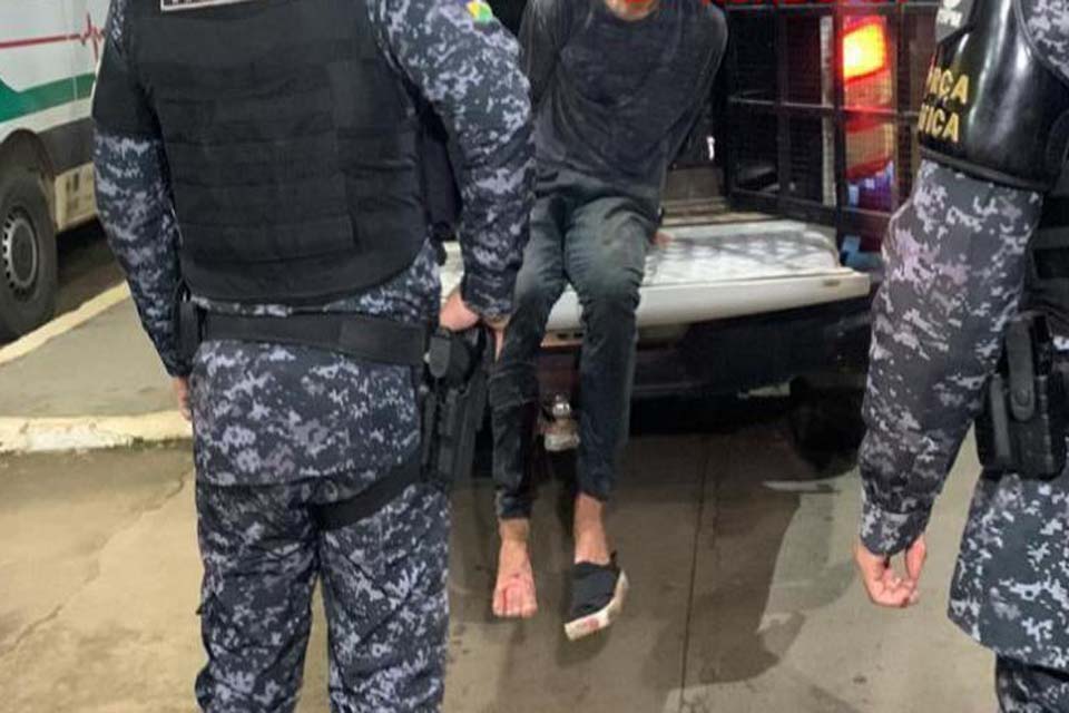 Homem é alvejado com tiro após ameaçar atirar contra militares