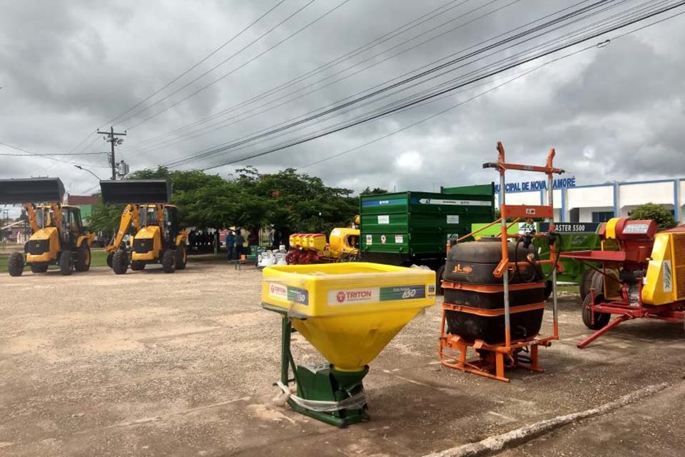 Nova Mamoré recebe equipamentos, implementos e mudas do Governo de Rondônia para o fortalecimento do setor agrícola