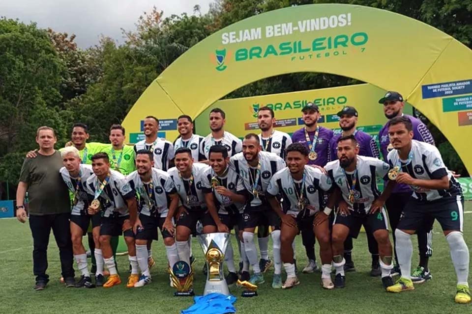 Equipe rondoniense é bicampeão brasileiro de futebol society 