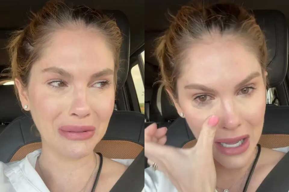 Bárbara Evans chora ao receber aviso de banimento do Instagram: “É muita história”