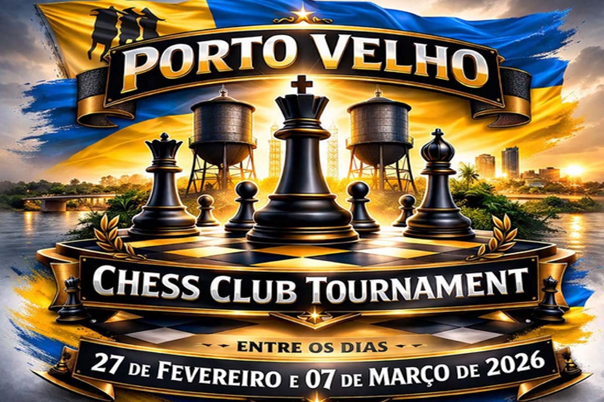 Resultados da 1ª rodada mantêm equilíbrio e indefinição no Torneio Porto Velho Chess Club