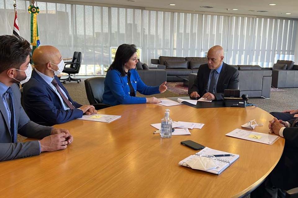 Em reunião com Alexandre de Moraes, Confúcio Moura critica discurso de ódio nas eleições e pede paz entre políticos