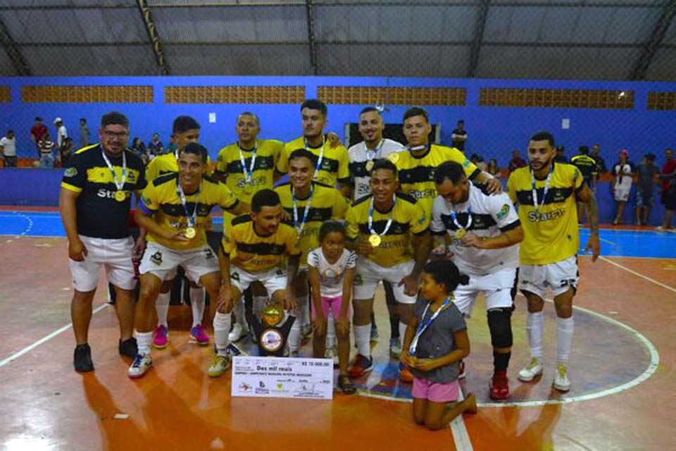  Starfit conquista a Copa Cidade de Futsal em jogo eletrizante em Vilhena