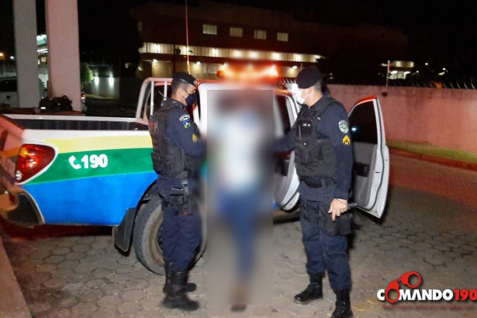 PM apreende adolescente com 01 quilo de Maconha, em Ji-Paraná