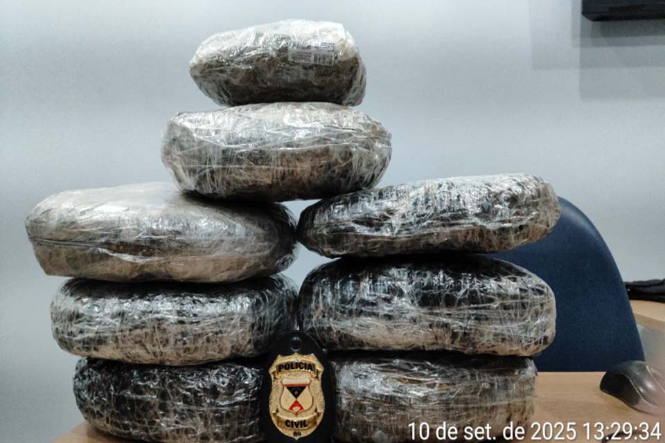 Polícia Civil apreende mais de 7 kg de drogas em transportadora de Ji-Paraná