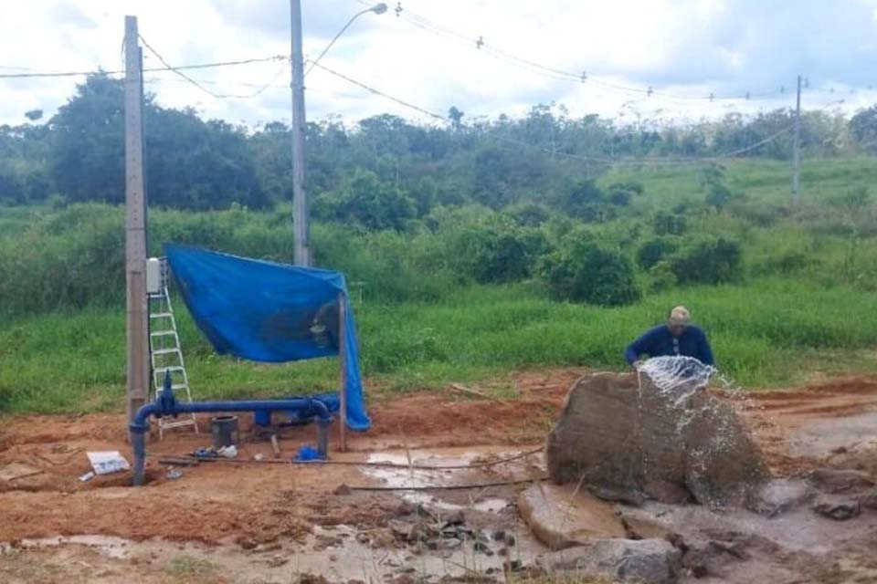 Concluída instalação da rede adutora de água na área do estande da Caerd, na Rondônia Rural Show