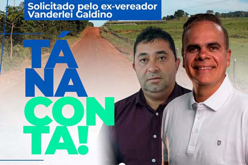 Investimentos em Urupá: Alan Queiroz destina R$ 600 mil para recuperação de estradas vicinais no município