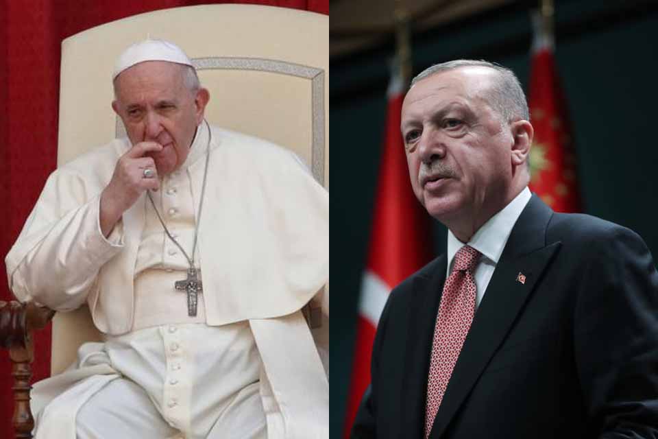 Papa Francisco e Erdogan conversam sobre crise no Oriente Médio