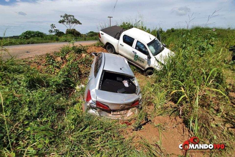 Acidente no Anel Viário deixa cinco pessoas feridas em Ji-Paraná 
