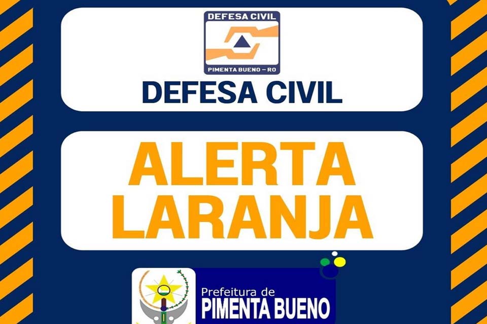 Alerta Laranja de Chuvas Intensas para Pimenta Bueno e Região