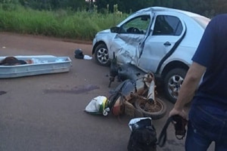 Motociclista morre em colisão com carro na BR-429
