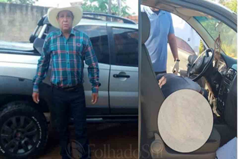 Comprador de gado é morto a tiros dentro de carro na RO 470