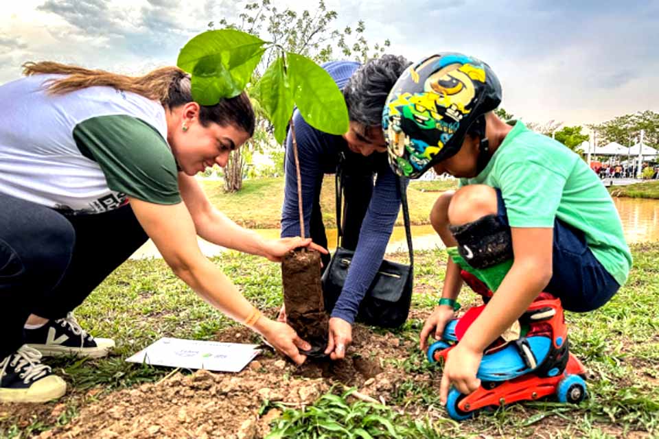 Evento no Parque da Cidade reúne comunidade em celebração ao Dia da Árvore