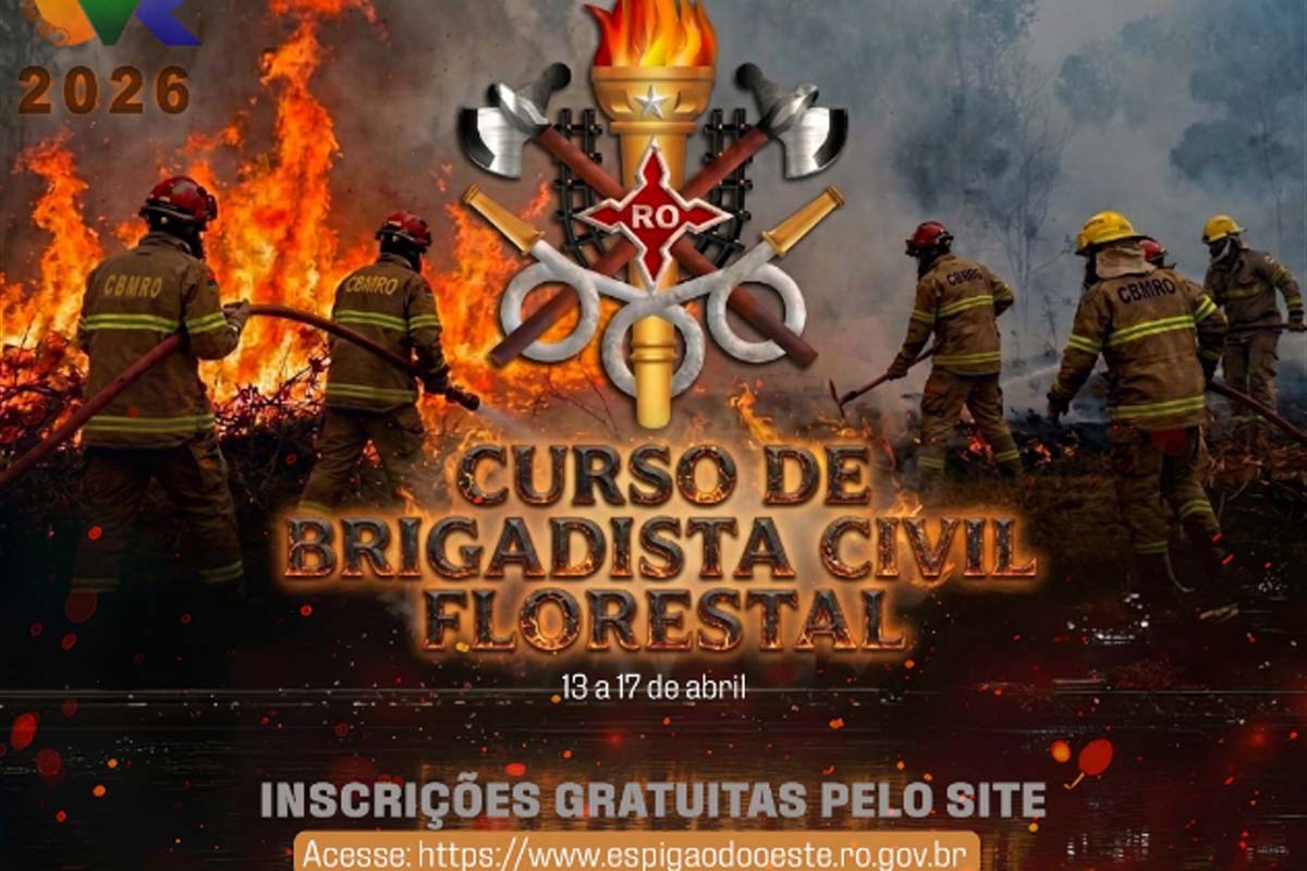 Prefeitura abre inscrições gratuita para o curso de Brigadista Civil Florestal