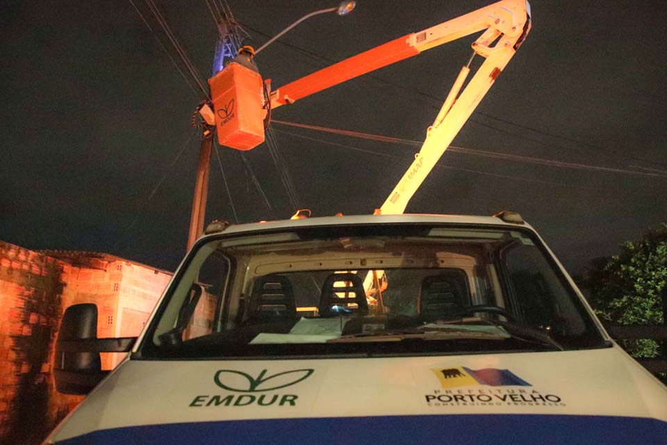Porto Velho: Bairro Mariana recebe força-tarefa de reforço na iluminação pública