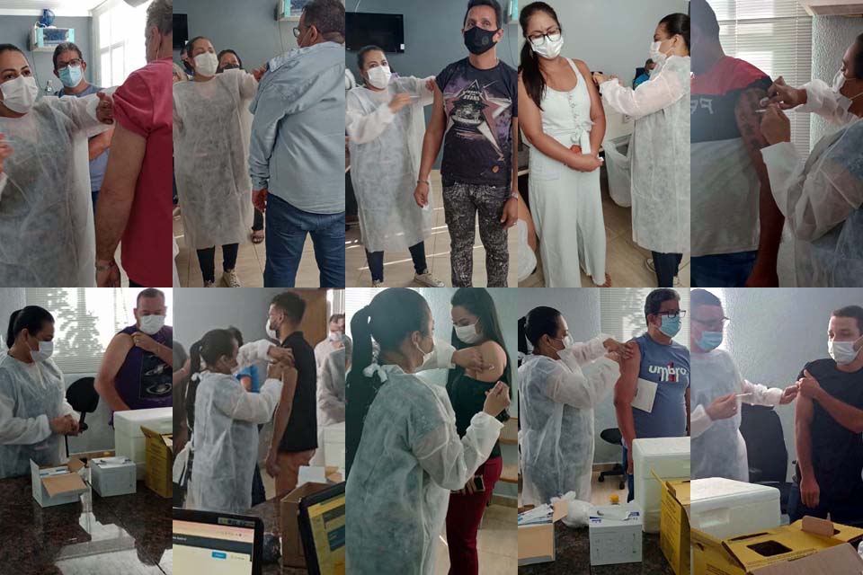 Pelo menos 140 servidores da Câmara de Porto Velho recebem 3ª e 4ª doses da vacina contra o Coronavírus