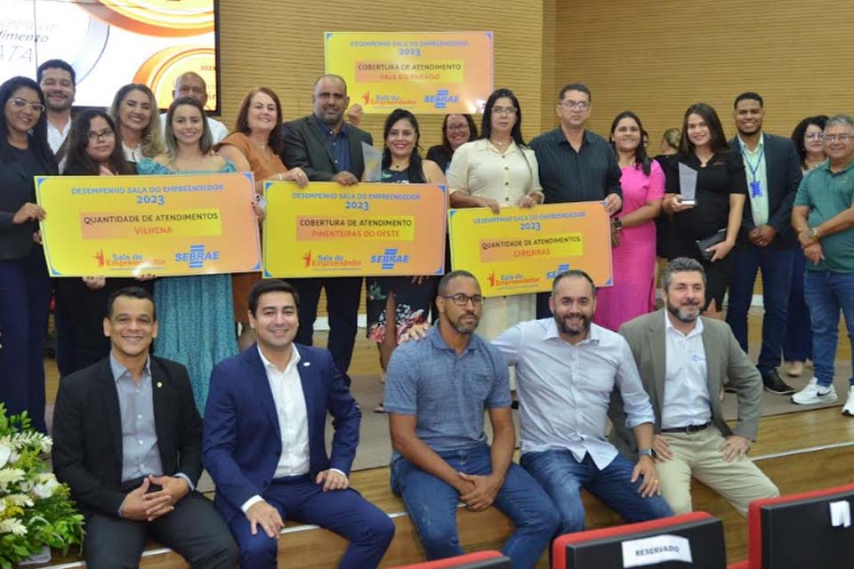 Cerimônia marca o reconhecimento do Sebrae à atuação das Salas do Empreendedor em Rondônia