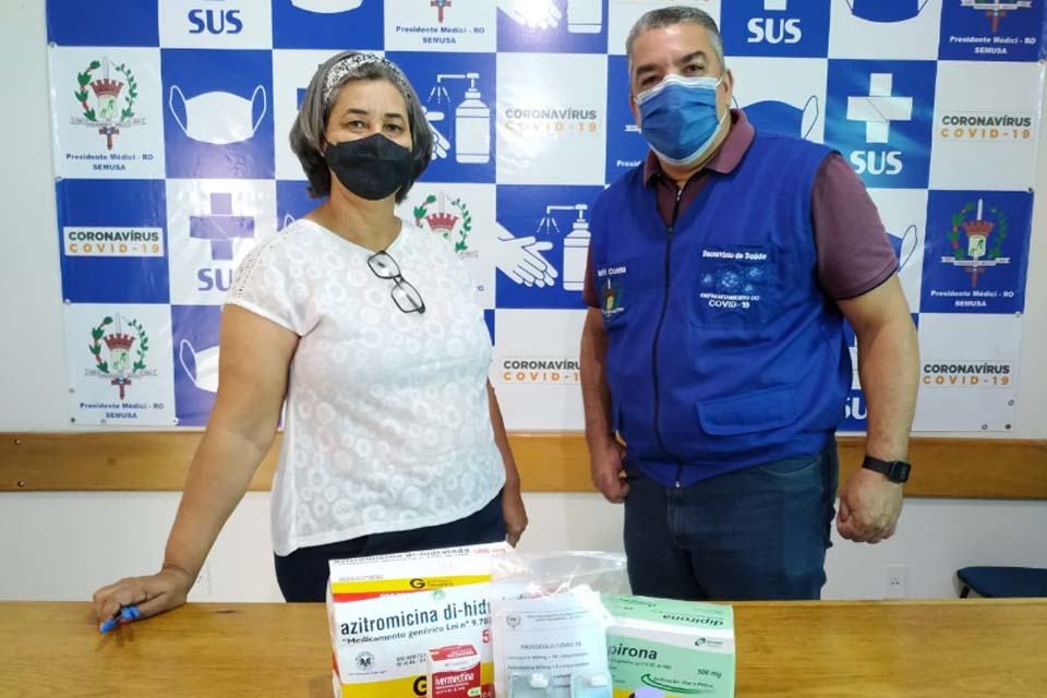 Município inicia distribuição de medicamentos para o tratamento do Coronavírus