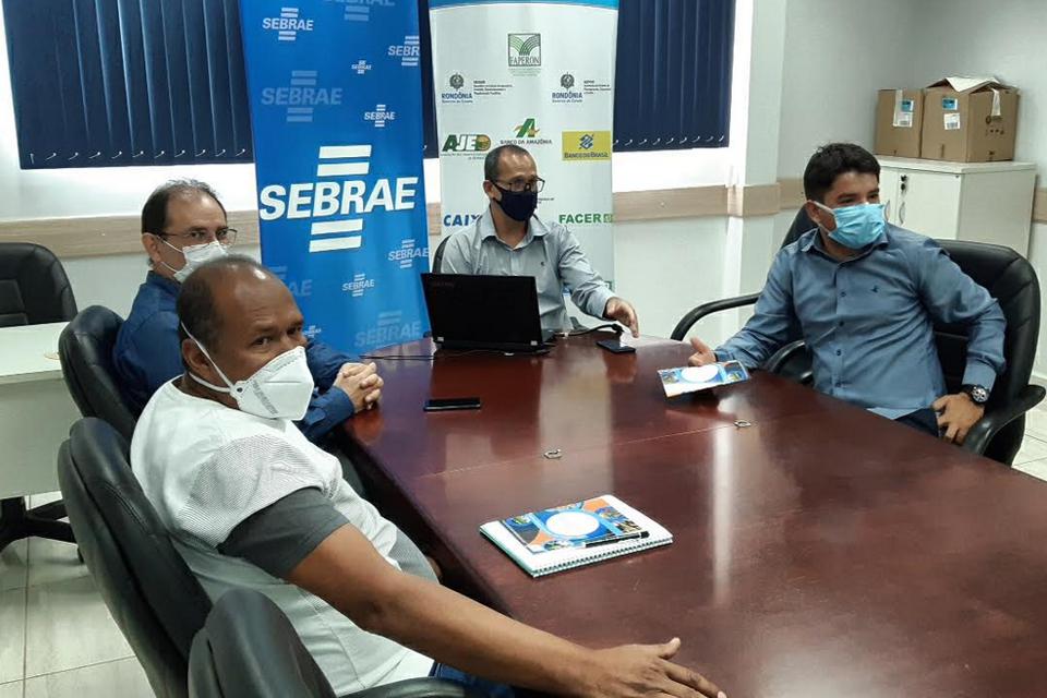 Prefeito eleito de Corumbiara visita o Sebrae em Porto Velho