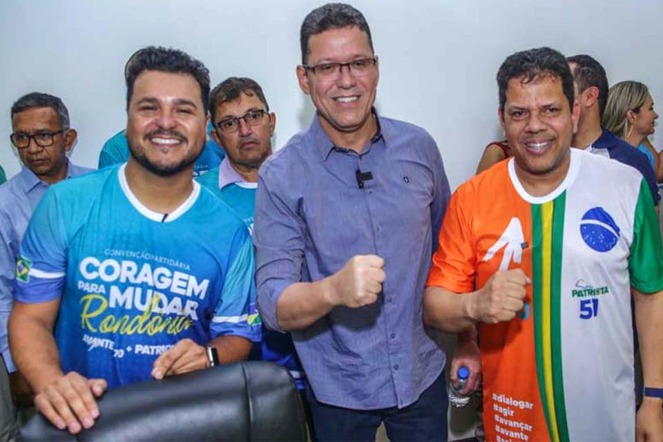 Avante e Patriota fazem convenção e oficializam apoio a reeleição de Marcos Rocha ao governo