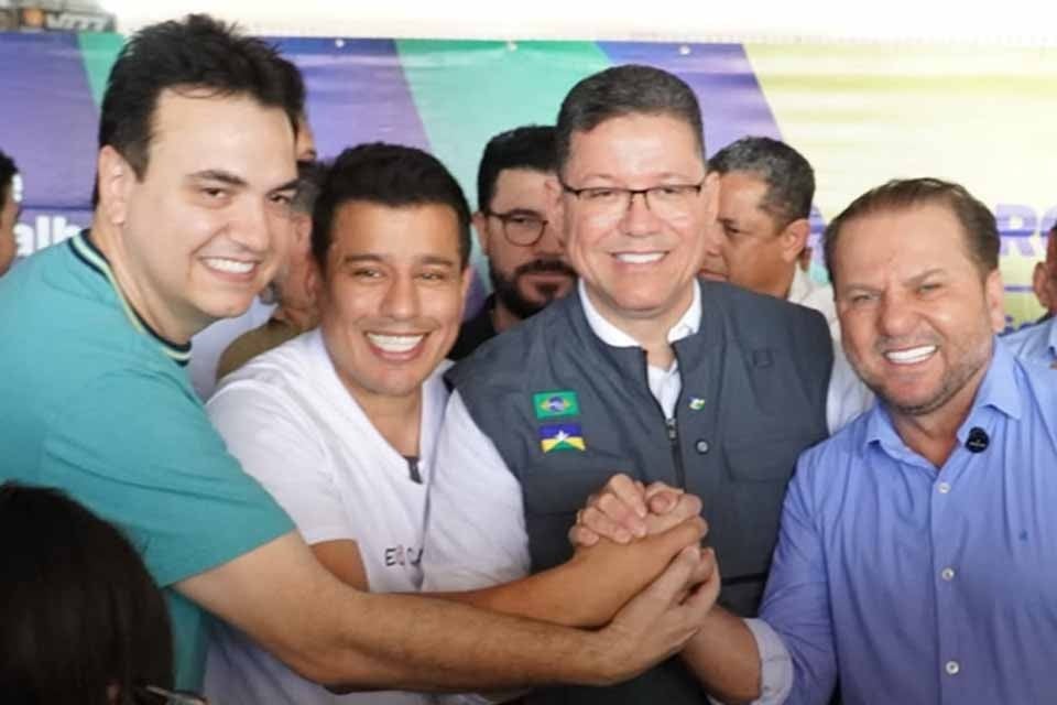 Cirone Deiró comemora início de obra da rodoviária de Cacoal com investimento superior a R$ 7 milhões