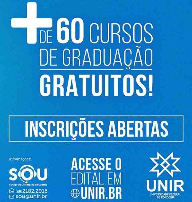 Processo Seletivo UNIR 2023 – Inscrições seguem até domingo, 9 de abril