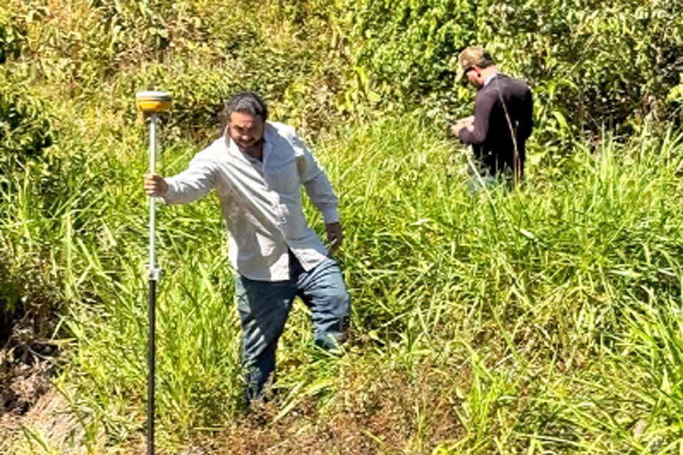 Trabalho técnico avança em área onde será implantada a nova adutora do projeto de Ampliação do Sistema de Abastecimento de Água 