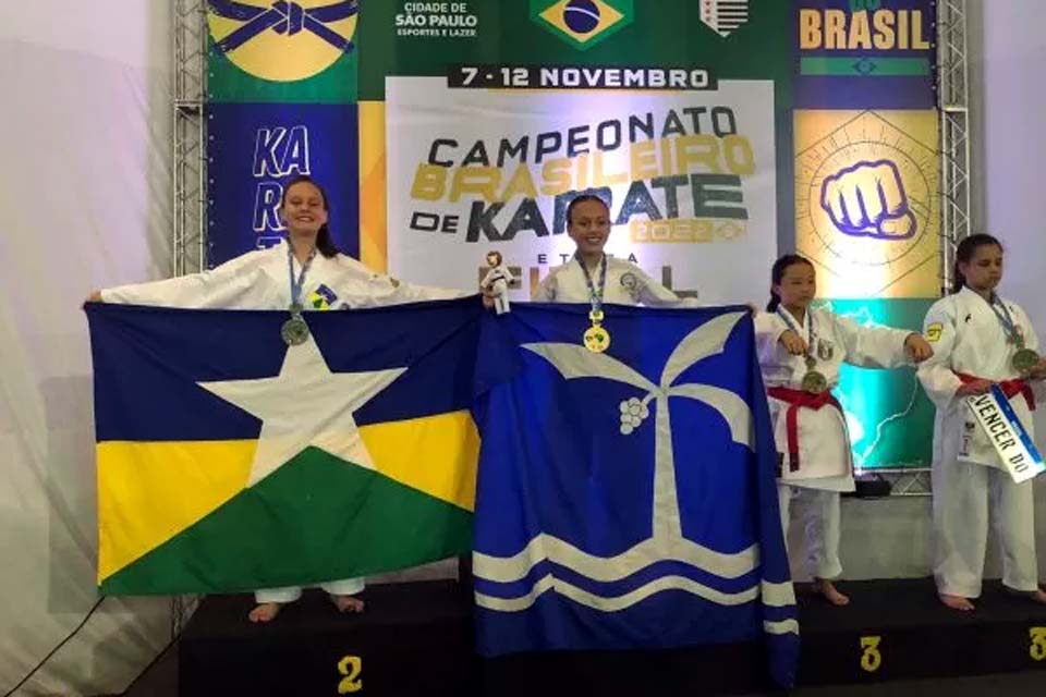 Karateca rondoniense é vice campeã no Campeonato Brasileiro em São Paulo